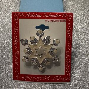 Kohl's Silver Snowflake Brooch